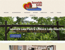 Tablet Screenshot of lovesicklakepark.ca